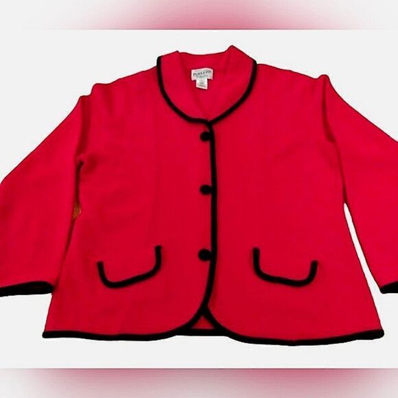 Pendleton Merino Wool Cardigan Jacket Portland Oregon SZ Large Petite Vintage - Picture 1 of 15